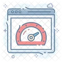 Web Speedometer Web Dashboard Web Gauge Icon