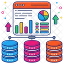Online Data Analytics Infographic Web Statistics Icon