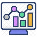 Web Statistics Web Analysis Data Analytics Icon