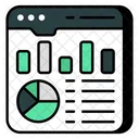 Web Statistics Web Infographic Online Data Analytics Icon