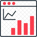 Web Statistics Analytics Metrics Icon