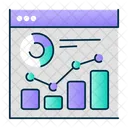 Web Statistics Data Analytics Web Analytics Icon