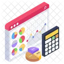 Online Statistics Web Statistics Web Infographics Icon