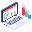 Online Statistics Web Statistics Web Analytics Icon