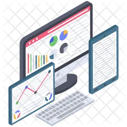 Web Statistics Vector  Icon
