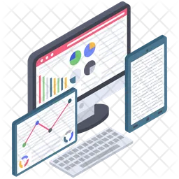 Vecteur de statistiques Web  Icône