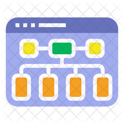 Web Structure Icon - Download in Flat Style