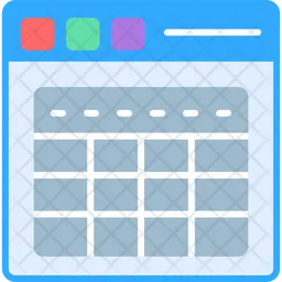 Web Table  Icon