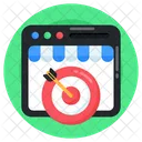 Web Goal Web Target Web Aim Icon