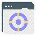 Web Targeted Target Goal Icon
