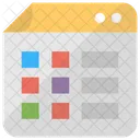 Web Layouts Template Icon