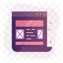 Web Template Wireframe Website Template Icon