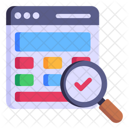 Web Testing Icon - Download in Flat Style