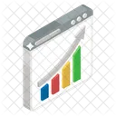 Web Traffic Market Research Data Analytics Icon