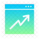 Web Traffic Website Traffic Data Analytics Icon
