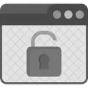 Web Unlock Browser Internet Icon