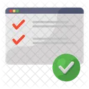 Web Verification Authentic Web Certified Web Icon