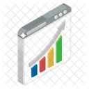 Webverkehr Marktforschung Datenanalyse Symbol