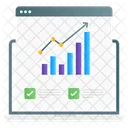 Webverkehr Website Statistiken Webanalyse Symbol