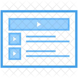 Vídeo da web  Ícone