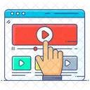 Web Video Video Streaming Video Tap Icon