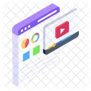 Web Analytics Web Video Video Website Icon