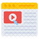 Web Video Play Video Video Player Icon