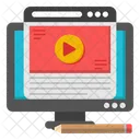 Web Video Website Video Webpage Video Icon