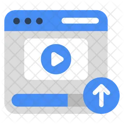 Web Video Upload  Icon