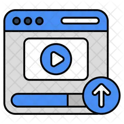 Web Video Upload  Icon