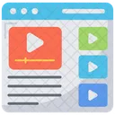 Web Videos Information Technology Icon