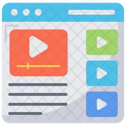 Web Videos  Icon