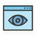 Web Eye Web Monitoring Webview Icon