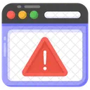 Web Caution Web Warning Web Alert Icon