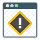 Web Alert Web Error Warning Icon