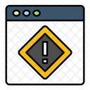 Web Alert Web Error Warning Icon