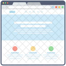 Web Wireframe  Icon