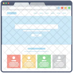 Wireframe da Web  Ícone