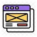 Web Wireframe  Symbol