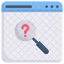 Web With Magnify Question  Icon