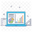 Online Analytics Web Workshop Online Data Icon