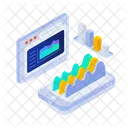 Webanalyse Bericht Infografiken Icon