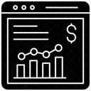 Webanalyse Geschaftsdiagramm Datenanalyse Symbol