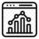 Webanalyse Online Diagramm Online Grafik Symbol