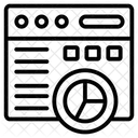 Webanalyse Webdiagramm Onlinedaten Symbol