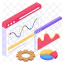 Webanalyse Web Infografik Webstatistiken Symbol