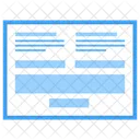 Blog Web Wireframe Web Web Design Icon