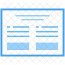 Blog Web Wireframe Web Web Design Icon