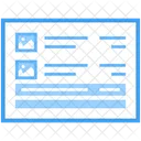 Blog Web Wireframe Web Web Design Icon