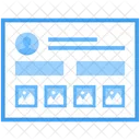 Blog Web Wireframe Web Web Design Icon